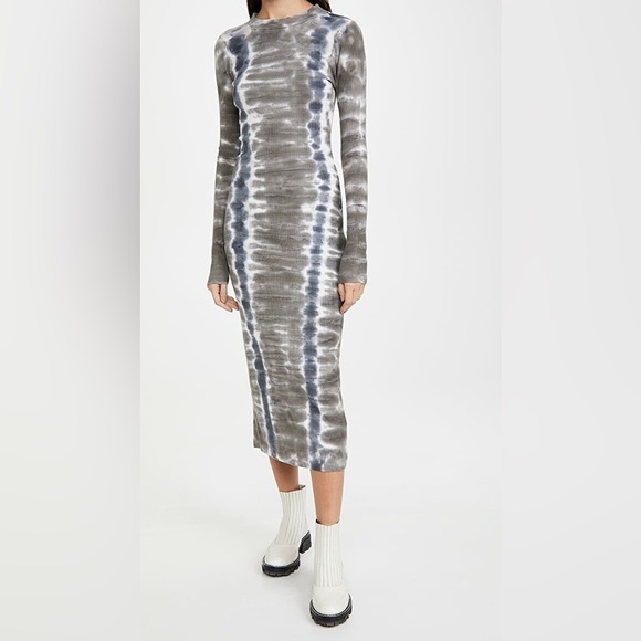 Young Fabulous & Broke Tie Die Long Sleeve Dress - Picture 2 of 4